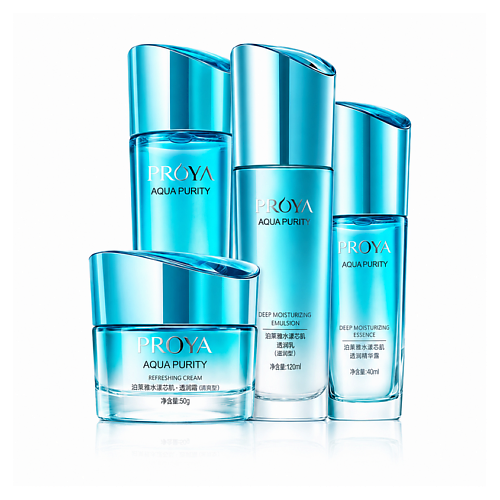 Набор средств для лица PROYA Набор для увлажнения кожи лица Aqua Purity: Лосьон + Эмульсия + Крем + Эссенция