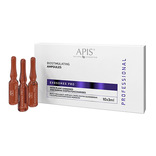 Сыворотка для лица APIS NATURAL COSMETICS Биостимулирующие ампулы для лица Professional Exosomes Pro