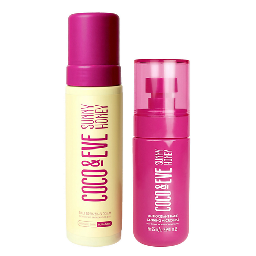 Набор средств для автозагара COCO & EVE Набор для автозагара Bali Bronzing Foam + Face Tanning Micromist