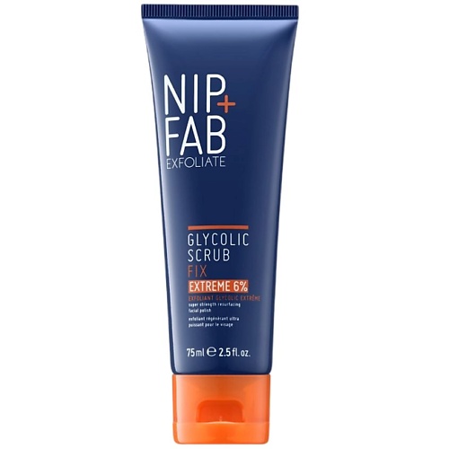 Скраб для лица NIP&FAB Скраб для лица с гликолевой кислотой 6% Exfoliate Glycolic Scrub Fix Extreme 6%