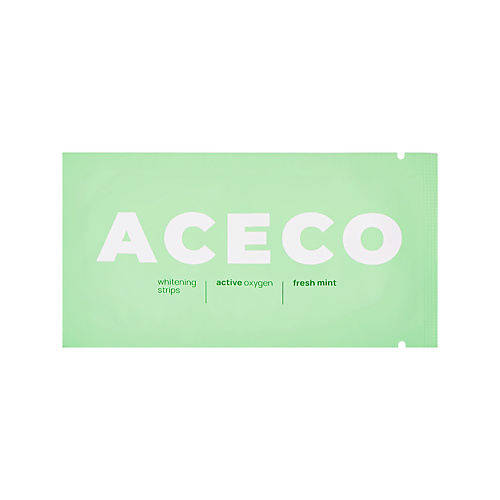 ACECO Полоски для зубов отбеливающие мятные