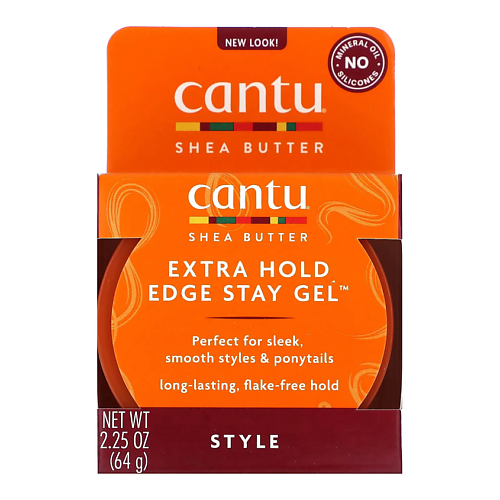 Гель для укладки волос CANTU Гель для фиксации волос Shea Butter Extra Hold Edge Stay Gel