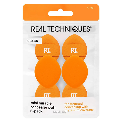 Набор спонжей для макияжа REAL TECHNIQUES Набор спонжей Mini Miracle Concealer Puff Set