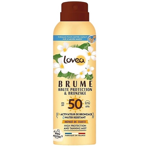 Мист для загара с высокой степенью защиты SPF50 Braume Haute Protection & Bronzage