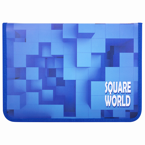 Папка для бумаг ЮНЛАНДИЯ Папка для труда на молнии Square world