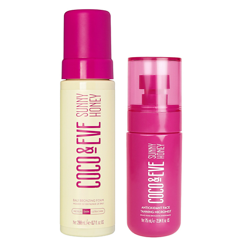 Набор средств для автозагара COCO & EVE Набор для автозагара Bali Bronzing Foam + Face Tanning Micromist