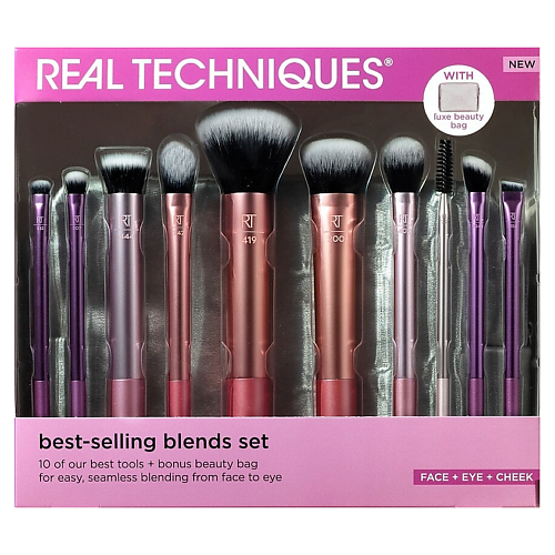 Набор кистей REAL TECHNIQUES Набор кистей для макияжа Best-Selling Blends Set
