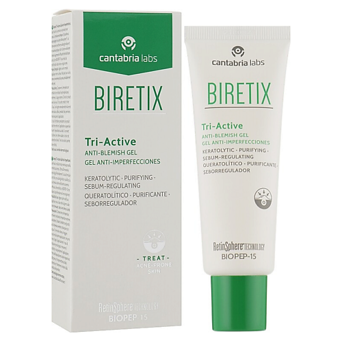 Гель для лица CANTABRIA LABS Гель для лица против акне Biretix Tri-Active