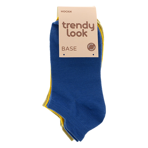 Носки TRENDY LOOK Носки BASE короткие (синие, горчичные, бежевые) one size
