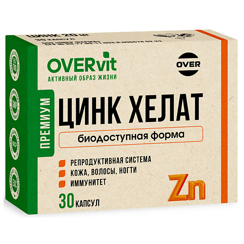 БАД к пище "Цинк хелат" OVERvit