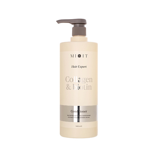 Бальзам для волос MIXIT Бальзам-ополаскиватель для волос HAIR EXPERT COLLAGEN+BIOTIN восстанавливающий