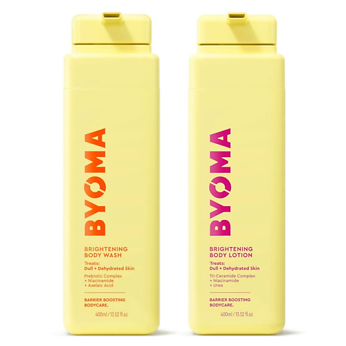 Набор средств для ухода за телом BYOMA Набор для сияния кожи Brightening Body Wash + Body Lotion