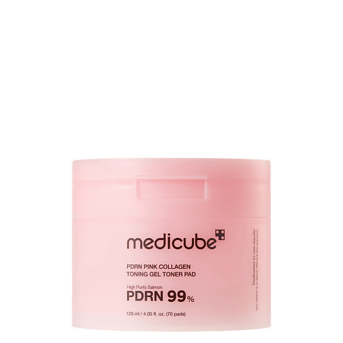 Маска для лица MEDICUBE Тонер-пэды для сияния кожи PDRN Pink Collagen Toning Gel Toner Pad