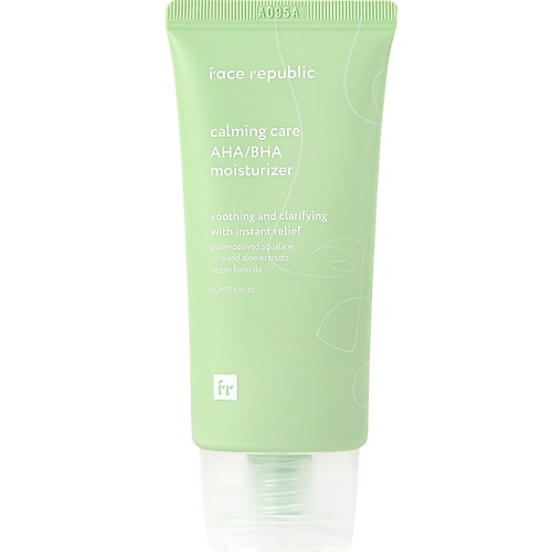 Крем для лица FACE REPUBLIC Крем для лица успокаивающий с AHA и BHA кислотами Calming care AHA/BHA moisturizer
