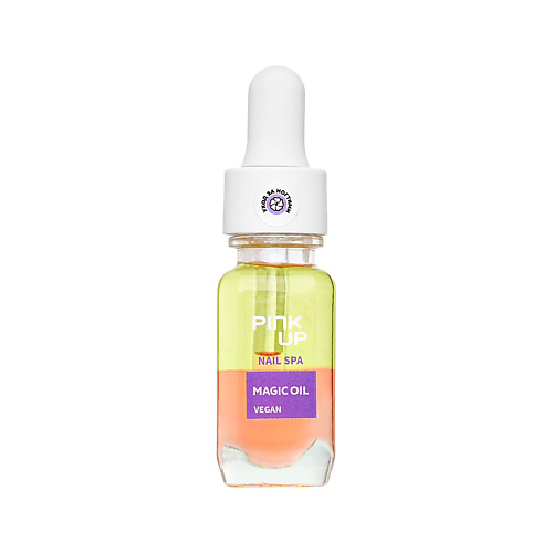 Масло для ногтей PINK UP Двухфазное масло для ногтей NAIL SPA Magic oil c витамином Е
