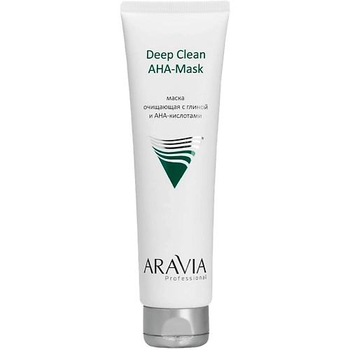 Маска для лица ARAVIA PROFESSIONAL Маска очищающая с глиной и AHA-кислотами для лица Deep Clean AHA-Mask