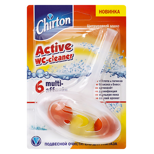 Подвесной блок для унитаза CHIRTON Очиститель подвесной Цитрусовый Микс