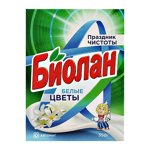 Порошок для стирки БИОЛАН Порошок стиральный (автомат) Белые цветы