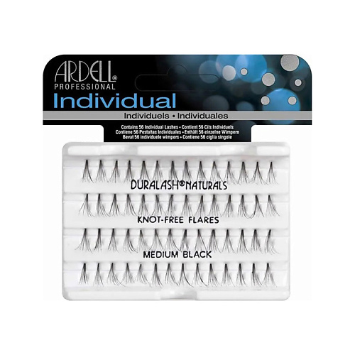 Ресницы накладные ARDELL Пучки ресниц INDIVIDUALS безузелковые средние черные