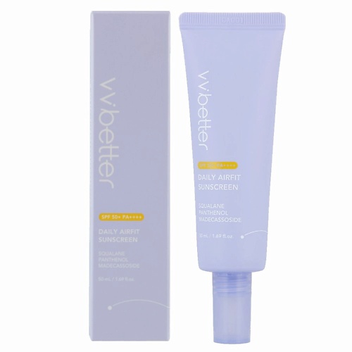 

VVBETTER Крем солнцезащитный SPF50+ PA++++ / Daily Airfit Sunscreen 50, Крем солнцезащитный SPF50+ PA++++ / Daily Airfit Sunscreen