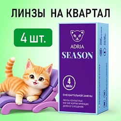 Контактные линзы Season 4 шт., квартальные