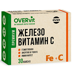 БАД к пище "Железо + Витамин С" OVERvit