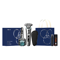 Электробритва Series 9000 S9933 + Чехол + Станция очистки + Пена для бритья COOL + Триммер