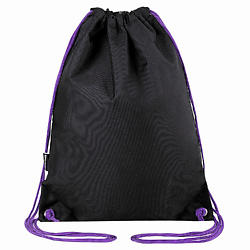 Мешок для обуви плотный, карман на молнии Neon Purple