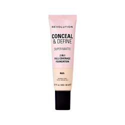 Основа тональная для лица CONCEAL & DEFINE матовая с плотным покрытием