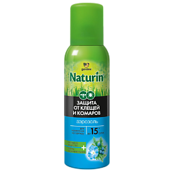 Naturin Аэрозоль  от комаров и клещей на одежду