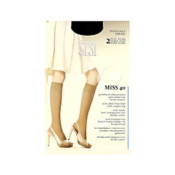 Гольфы женские MISS 40 den (Nero) 2 пары
