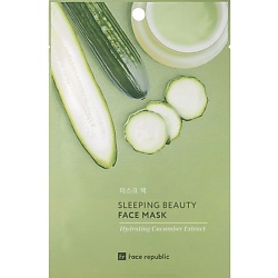 Маска для лица увлажняющая с экстрактом огурца Sleeping beauty face mask
