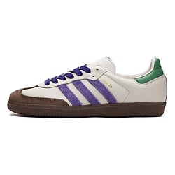 Кроссовки женские Adidas Samba OG Off White Core Purple Green Brown