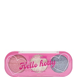 Палетка хайлайтеров для лица Hello Hotty