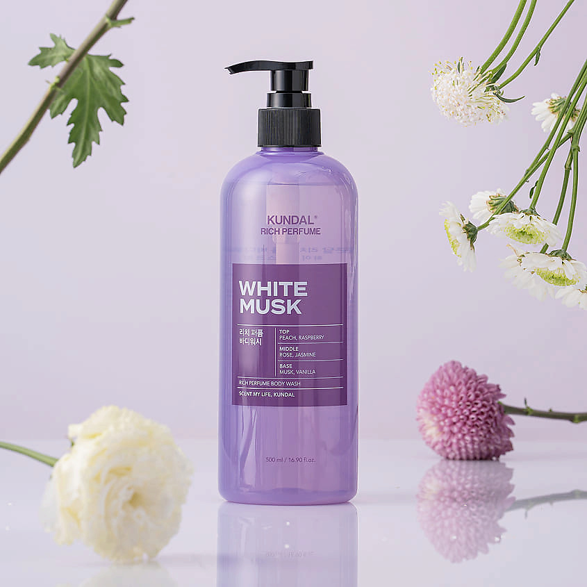 KUNDAL Гель для душа Белый мускус White Musk Rich Perfume Body Wash – фото 2