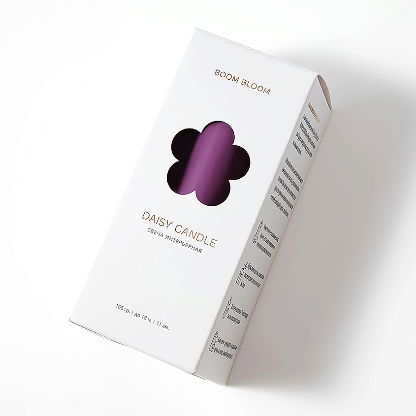 BOOM BLOOM Свеча декоративная интерьерная лавандовый сон Daisy Candle – фото 2