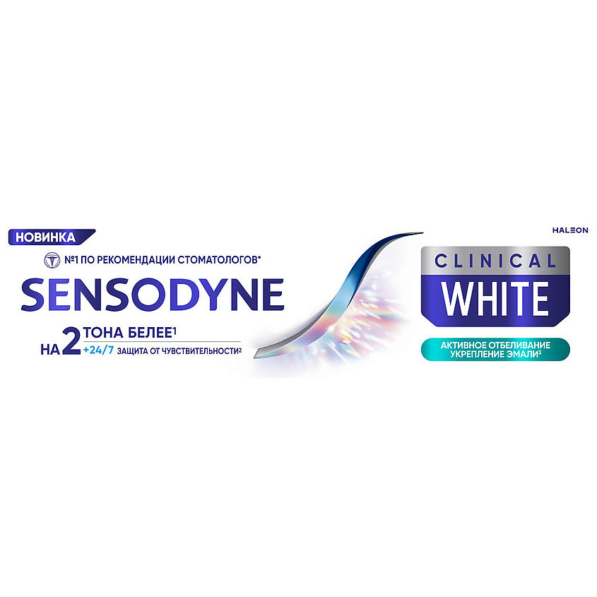 SENSODYNE Активное отбеливание укрепление эмали Clinical White – фото 2