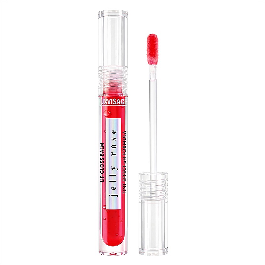 Изображение товара LUXVISAGE Блеск-бальзам для губ JELLY ROSE TINT EFFECT pH FORMULA, тон 02