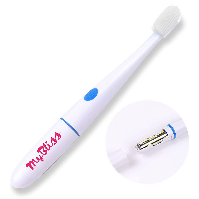 Изображение товара MYBLISS Силиконовая ультразвуковая зубная щетка с LED светом, водонепроницаемая Изображение товара MYBLISS Силиконовая ультразвуковая зубная щетка с LED светом, водонепроницаемая