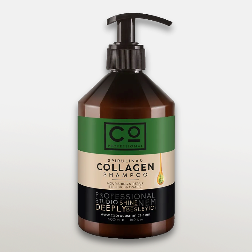 Изображение товара Шампунь для волос CO PROFESSIONAL Spirulina and Collagen 500 мл для восстановления и увлажнения Изображение товара Шампунь для волос CO PROFESSIONAL Spirulina and Collagen 500 мл для восстановления и увлажнения