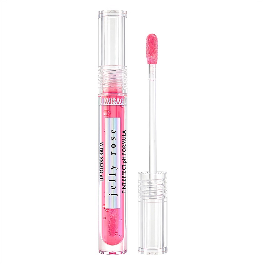 Изображение товара LUXVISAGE Блеск-бальзам для губ JELLY ROSE TINT EFFECT pH FORMULA, тон 01