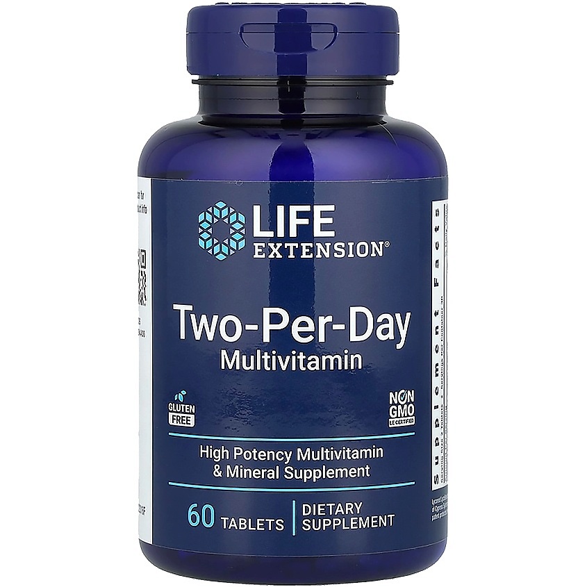 Изображение товара LIFE EXTENSION БАД мультивитамины два-в-день Two-per-day multivitamin, 60 шт. Изображение товара LIFE EXTENSION БАД мультивитамины два-в-день Two-per-day multivitamin, 60 шт.