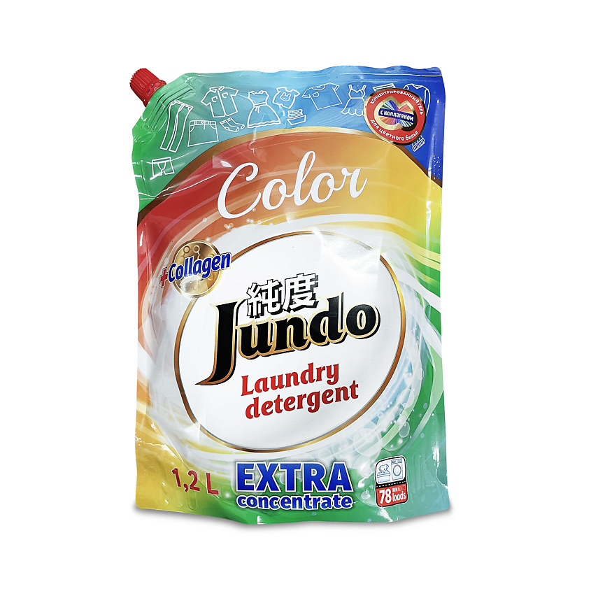 Изображение товара JUNDO Premium Color Гель для стирки цветного белья концентрат 1200 мл