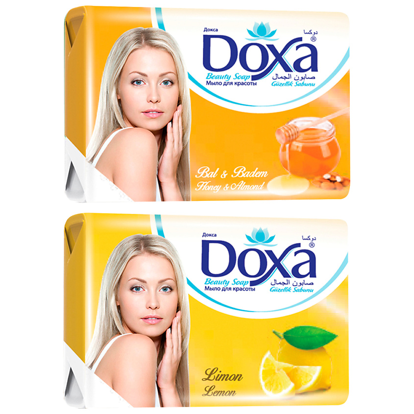 Изображение товара Мыло туалетное Doxa BEAUTY SOAP Лимон Мед для чистоты и увлажнения тела Изображение товара Мыло туалетное Doxa BEAUTY SOAP Лимон Мед для чистоты и увлажнения тела