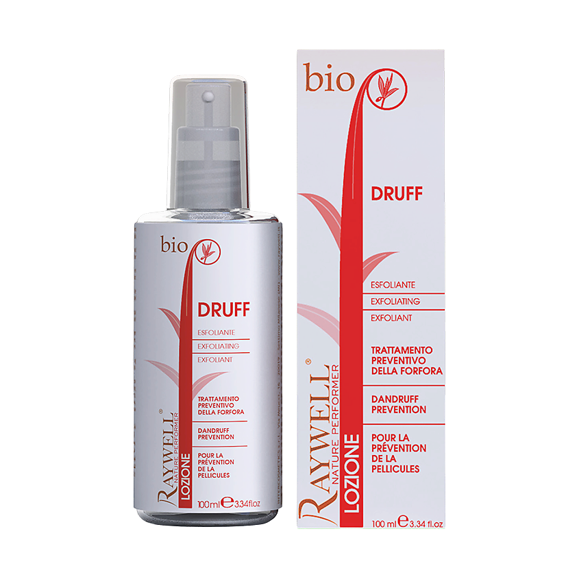 Изображение товара Лосьон против перхоти Bio Druff RAYWELL 100 мл для ухода за кожей головы Изображение товара Лосьон против перхоти Bio Druff RAYWELL 100 мл для ухода за кожей головы