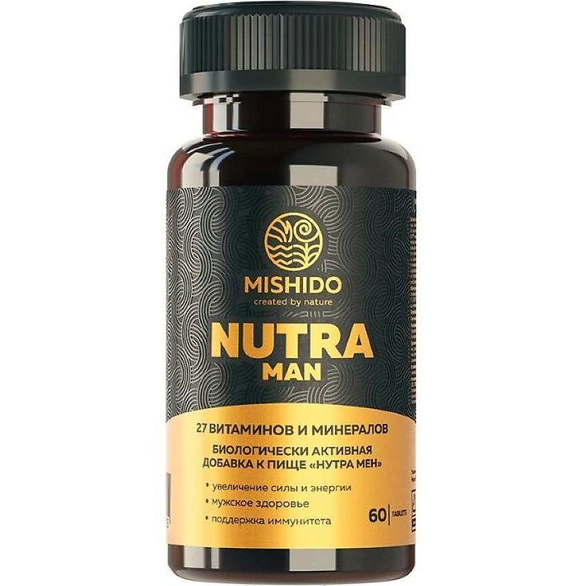 Изображение товара MISHIDO БАД к пище "Nutra Man", 60 капсул Изображение товара MISHIDO БАД к пище "Nutra Man", 60 капсул