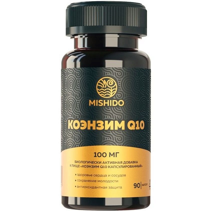 Изображение товара MISHIDO БАД к пище "Коэнзим Q10", 90 капсул Изображение товара MISHIDO БАД к пище "Коэнзим Q10", 90 капсул