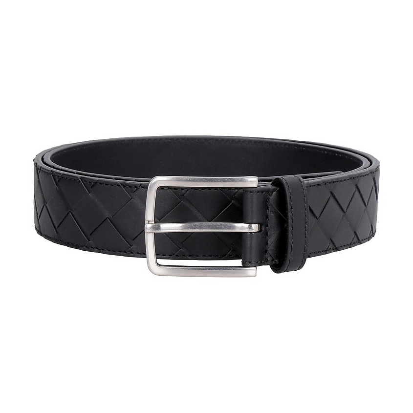 Изображение товара BOTTEGA VENETA Ремень мужской Intrecciato Leather Belt, Цвет-черный; Размер-105 Изображение товара BOTTEGA VENETA Ремень мужской Intrecciato Leather Belt, Цвет-черный; Размер-105