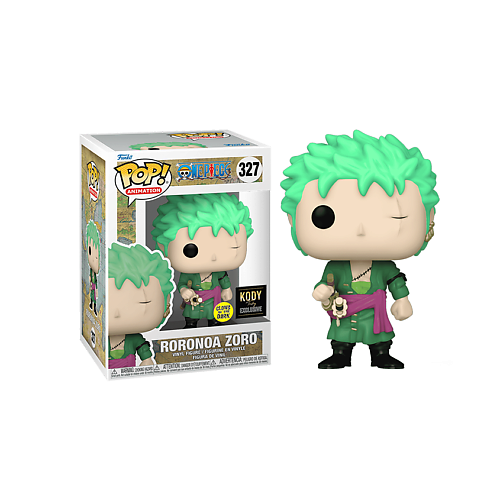 Мягкая игрушка FUNKO Funko POP! Коллекционная виниловая фигурка Roronoa Zoro Glow in the Dark №327