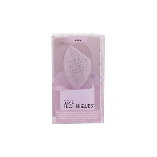 

REAL TECHNIQUES Спонж для очищения кожи Miracle Cleansing Sponge + Store, Спонж для очищения кожи Miracle Cleansing Sponge + Store